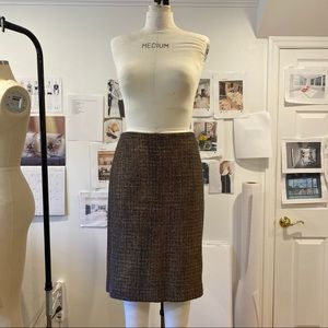 Talbots Tweed Skirt NWT Color: Gold / Black